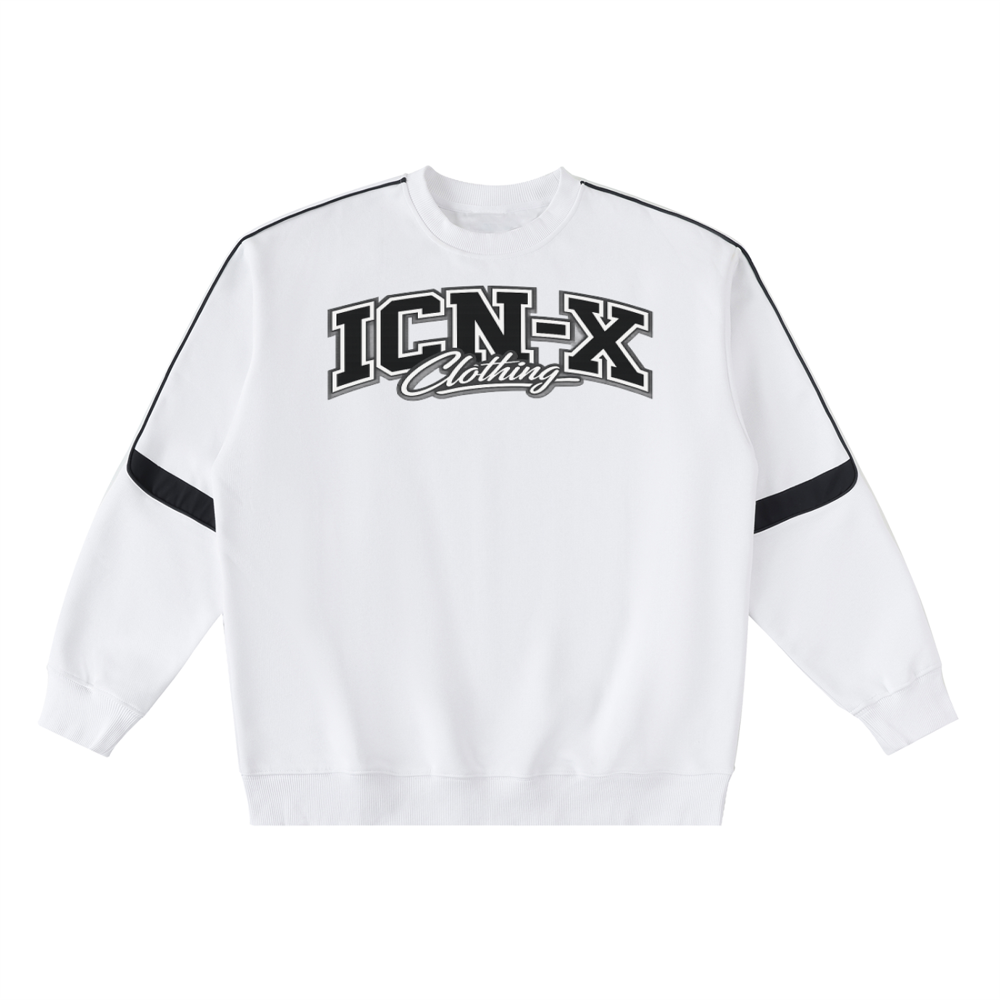Oversized Crewneck Taped Sweatshirt